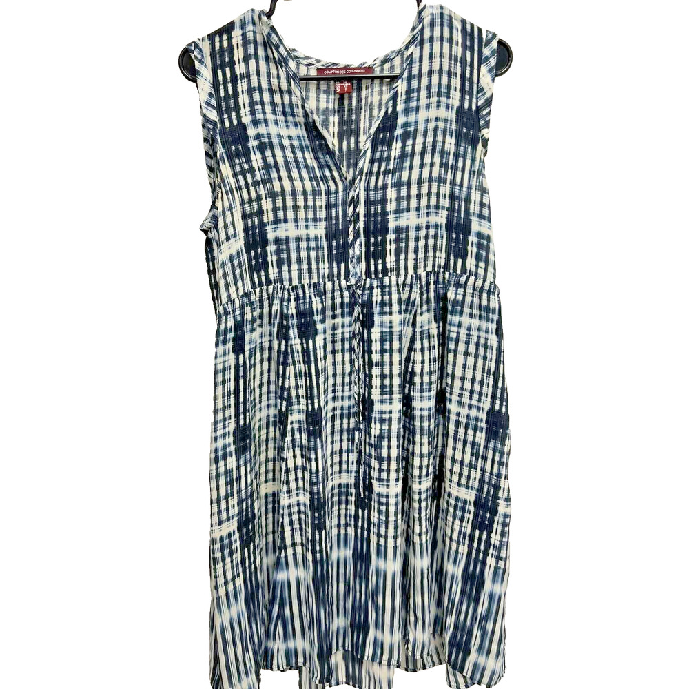COMPTOIR DES COTONNIERS Women 100% Silk  V Neck Multicolor Size XS